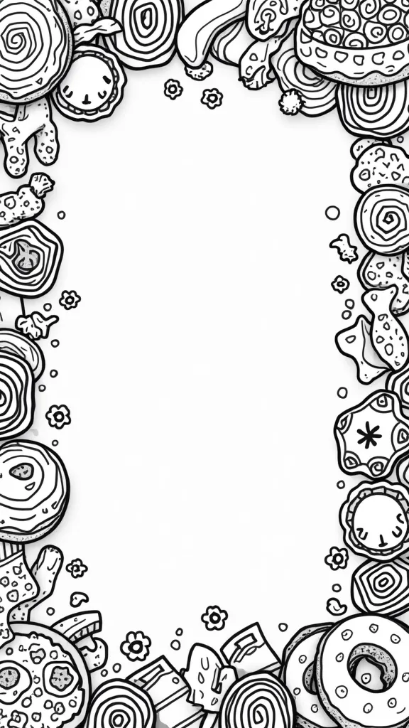 snack coloring page